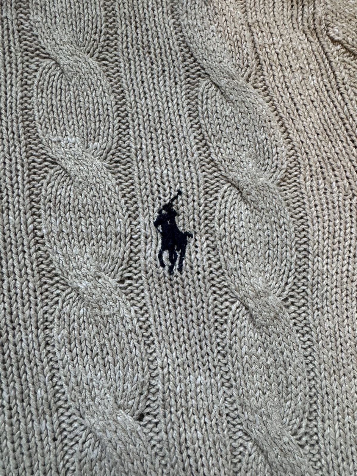 Polo Ralph Lauren Polo Ralph Lauren cable knit quarter button sweater Size US XL / EU 56 / 4 - 3 Thumbnail