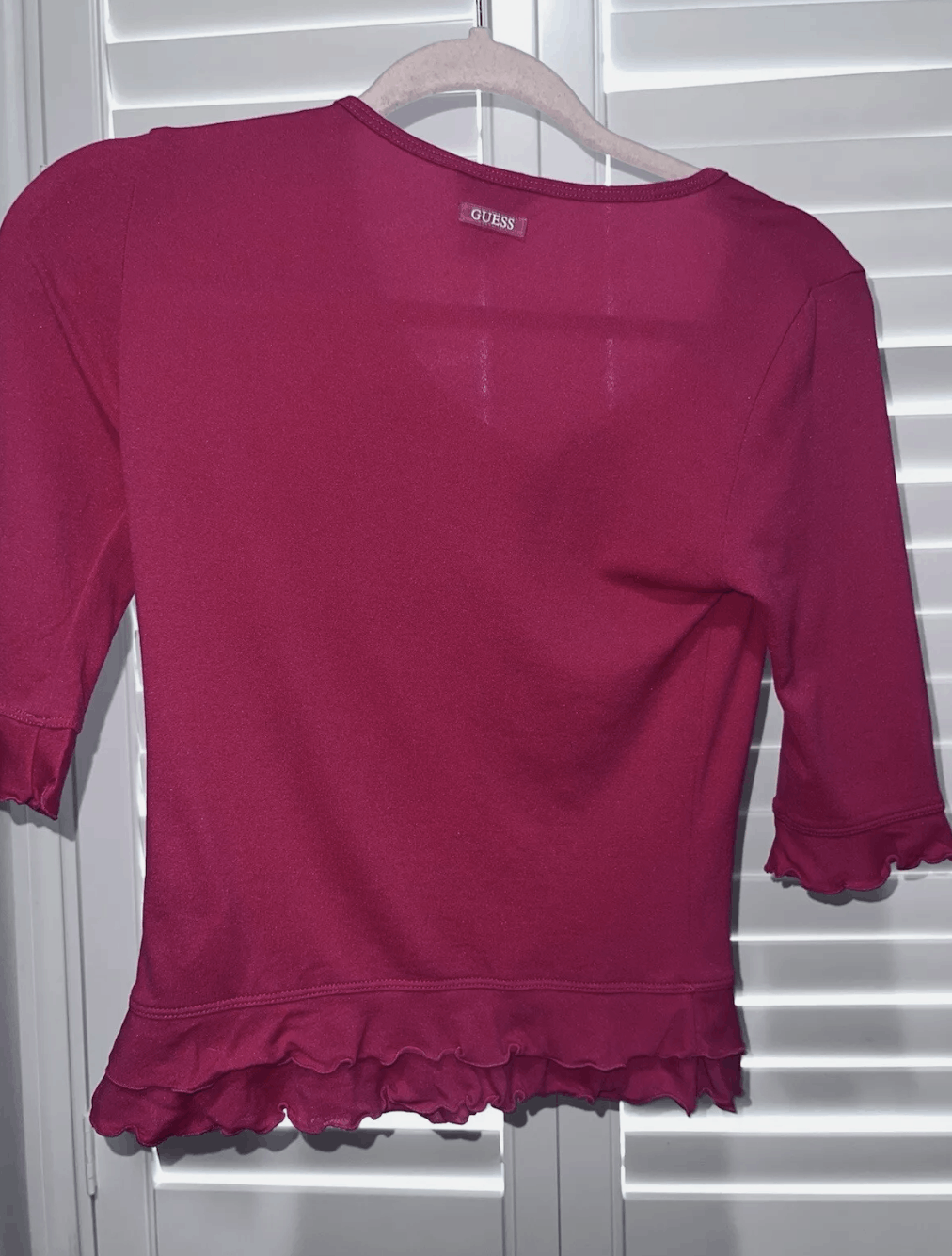 Guess Vintage Y2K Red Guess Top Size Small Size S / US 4 / IT 40 - 2 Thumbnail