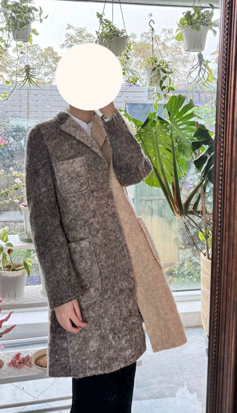 Comme des Garcons Comme des Garcons Felt color matching coat coat Size XS / US 0-2 / IT 36-38 - 4 Thumbnail