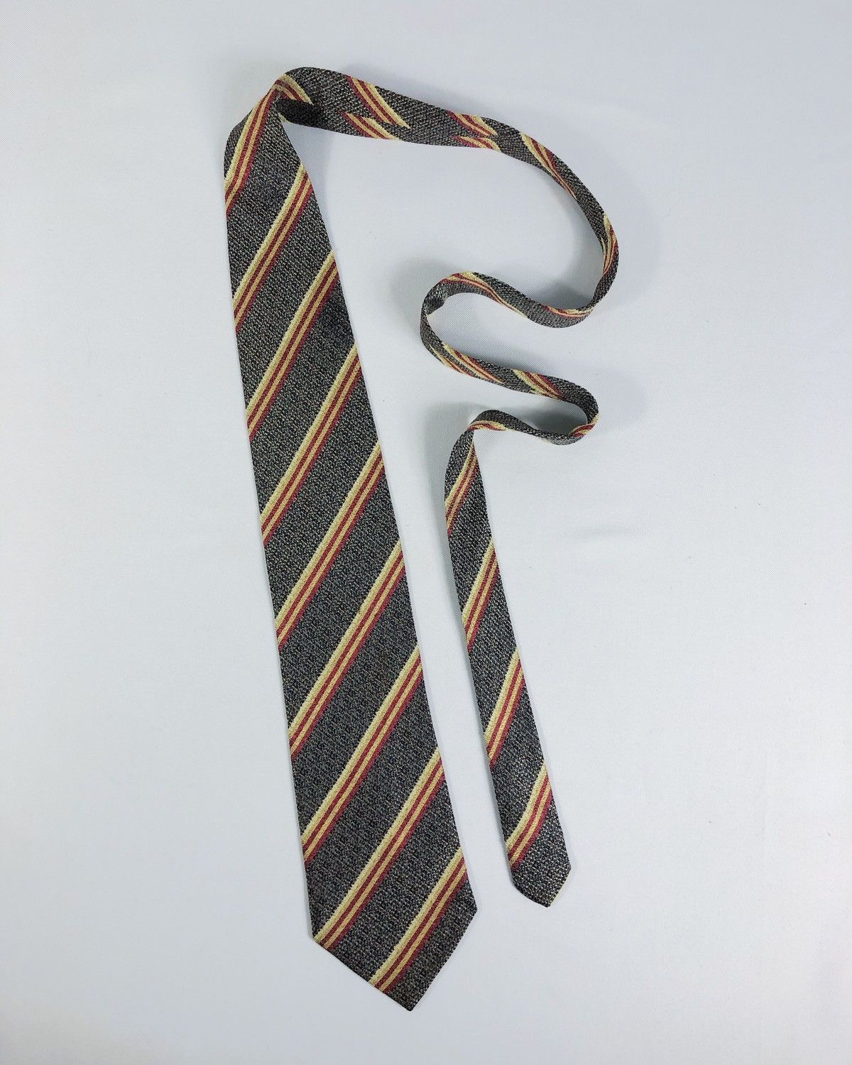 Christian Dior Monsieur Rare Vintage Christian Dior Stripes Silk Tie Size ONE SIZE - 2 Thumbnail