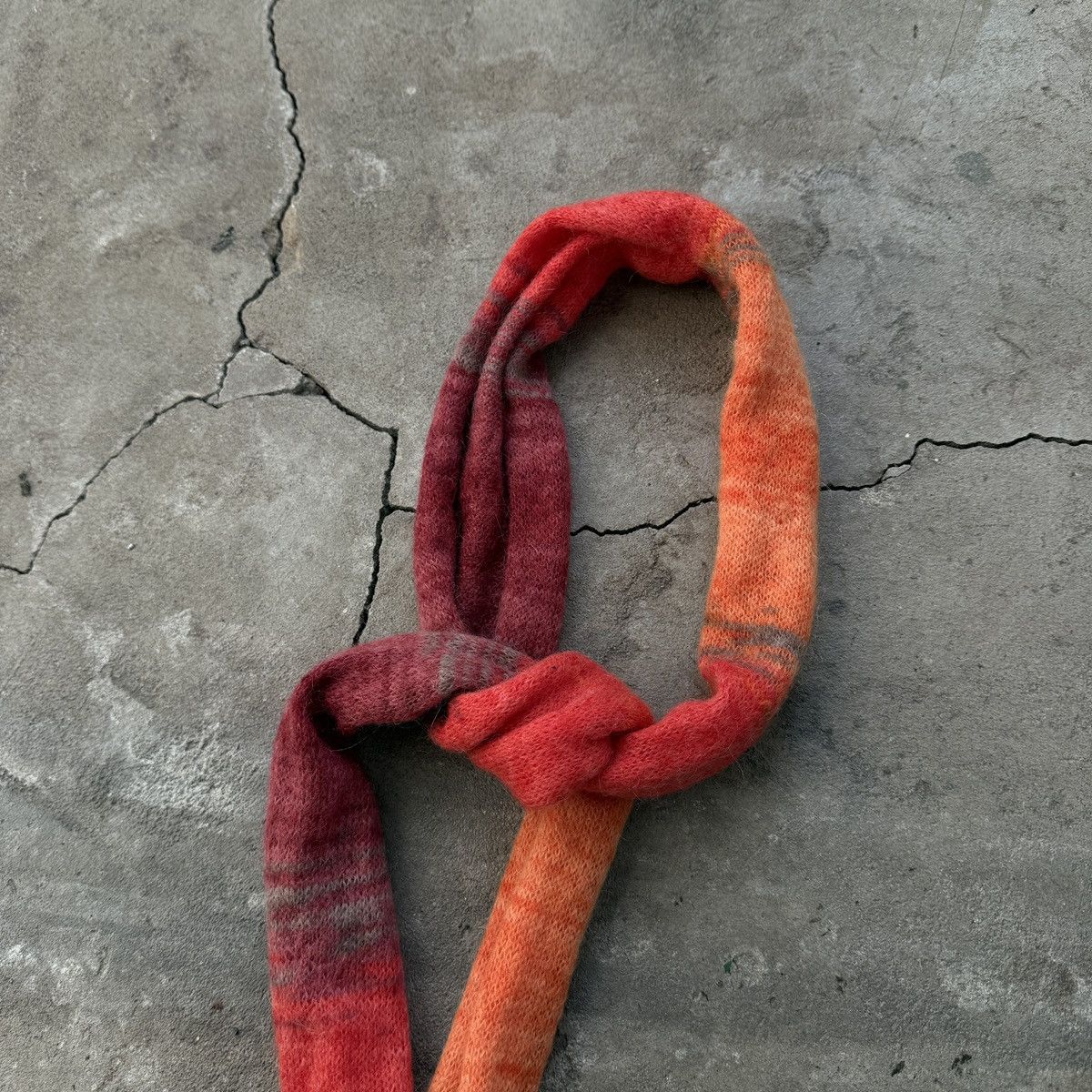 Vintage Vintage Mat De Misaine Mohair Wool Slim Scarf Size ONE SIZE - 4 Thumbnail