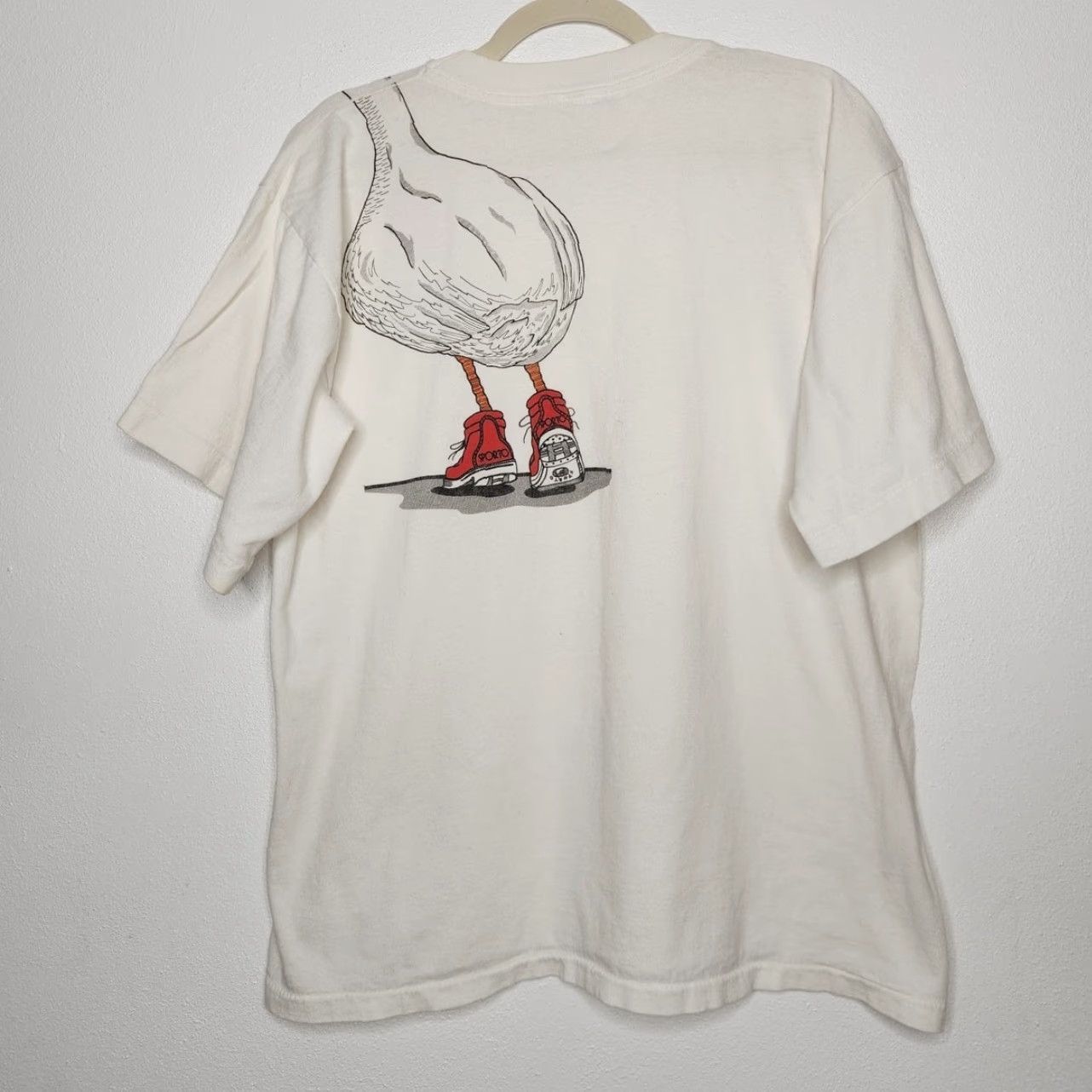 Doublet VINTAGE Solar T Shirt Unisex Adults XL White All Over Double Sided Art Goose Duck Promo Shirt 90s 00s Y2K AOP Vintage Nature Graphic Shirt Womens/Mens Size US XL / EU 56 / 4 - 6 Thumbnail