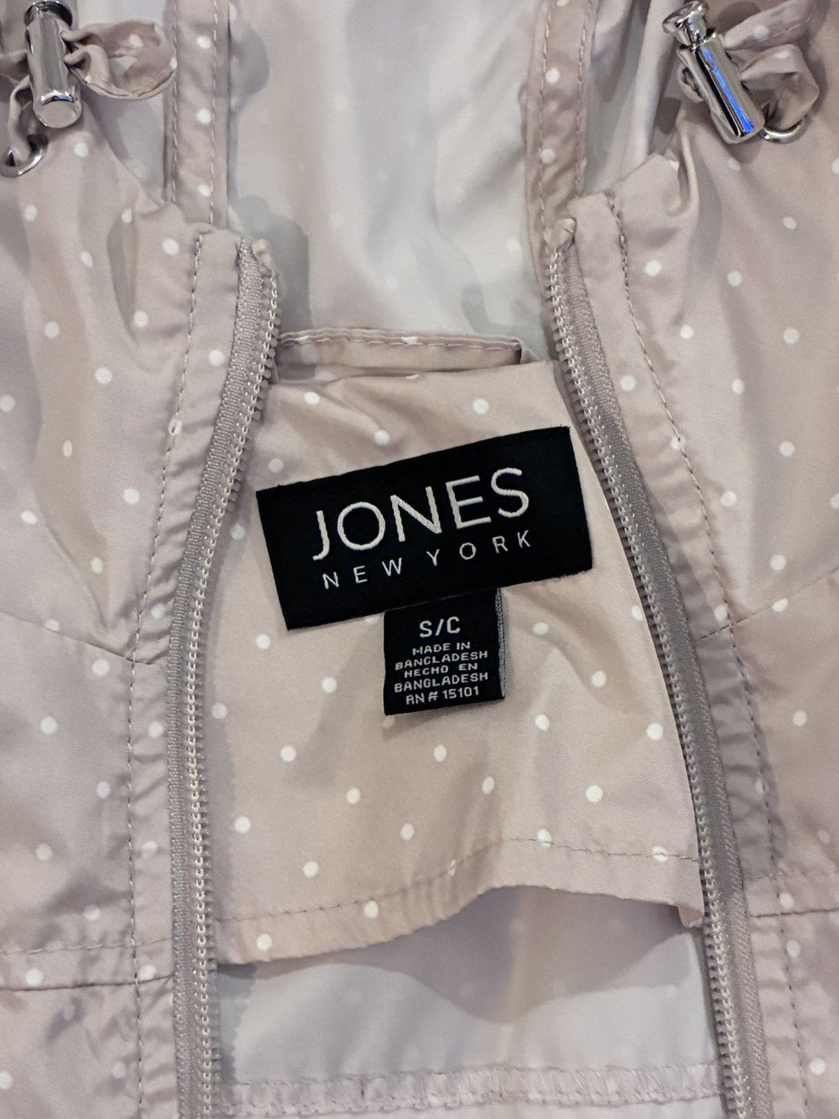 Jones New York Jones New York Polka Dot Windbreaker Parka Raincoat Size S / US 4 / IT 40 - 6 Thumbnail