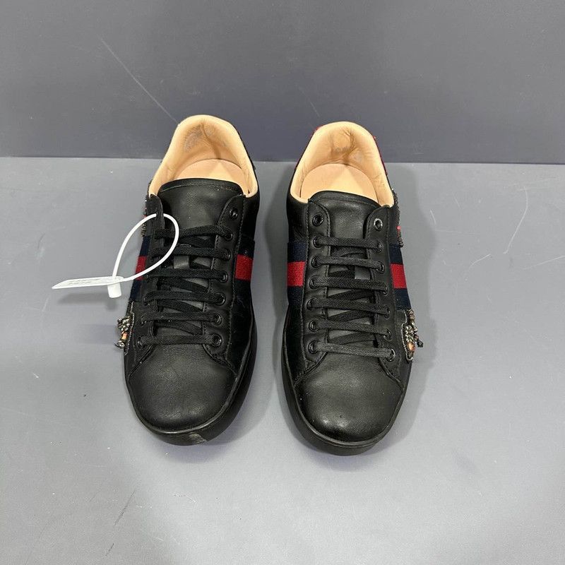 Gucci Gucci Black Fashion Sneakers with Embellishments Size US 6.5 / EU 39-40 - 2 Thumbnail