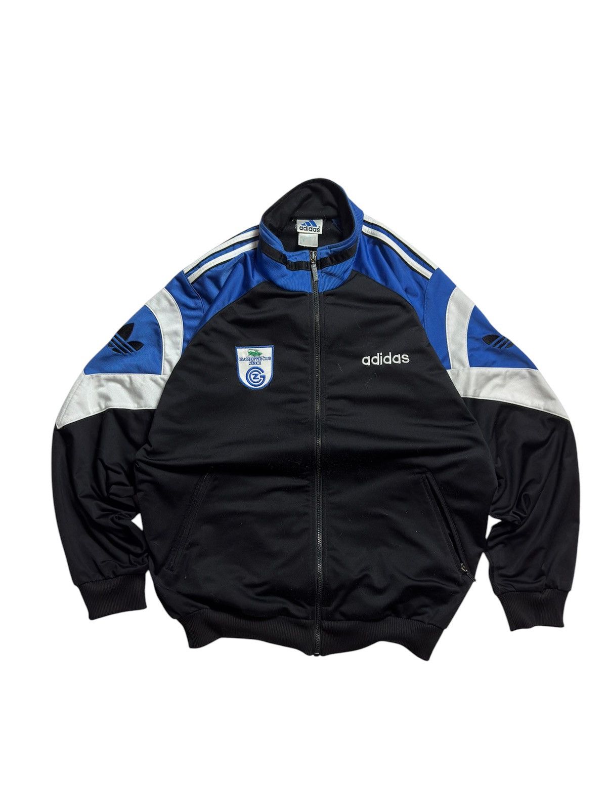 Adidas × Vintage Adidas VTG Grasshopper-Club Zürich Football Zip Size US M / EU 48-50 / 2 - 1 Thumbnail