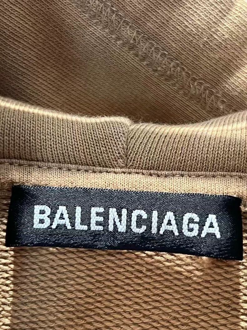 Balenciaga Balenciaga Khaki Wheatear Hoodie Size US M / EU 48-50 / 2 - 4 Thumbnail
