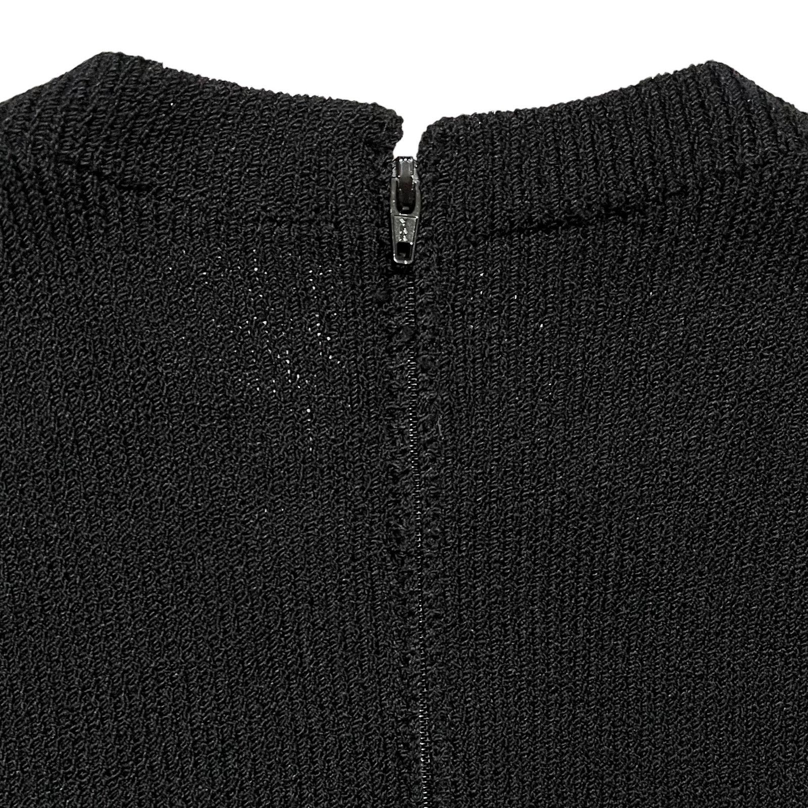 St. John × Vintage St John Collection Black Santana Knit Tunic Sweater Top Size XS / US 0-2 / IT 36-38 - 7 Thumbnail