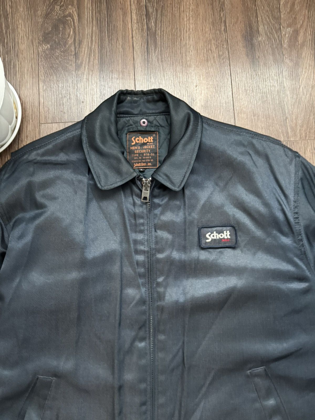 Schott Schott Vintage men’s made in USA Security bomber jacket Size US L / EU 52-54 / 3 - 3 Thumbnail