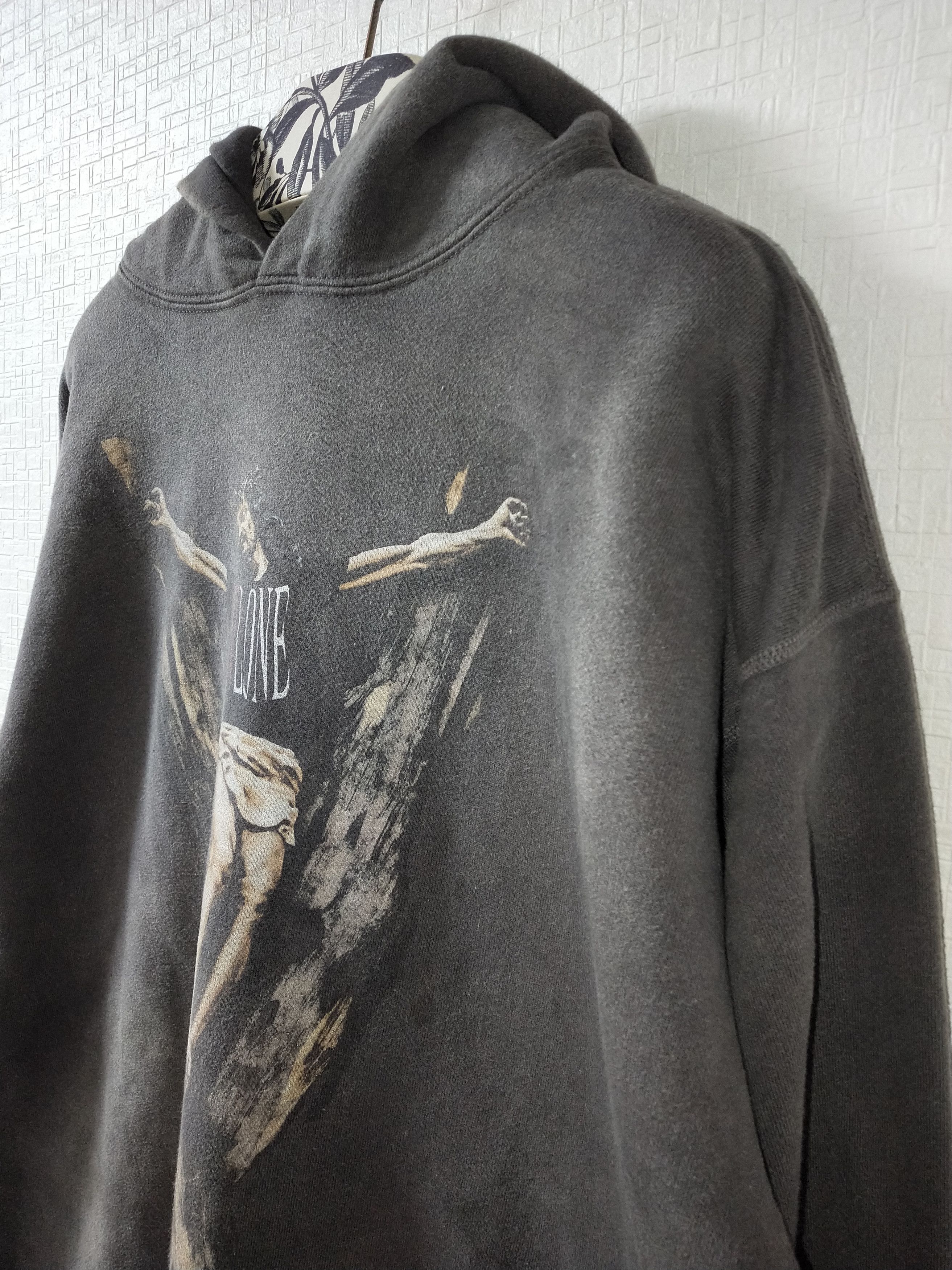 Saint Michael × Vlone Vlone 'Jesus' Hoodie Size US L / EU 52-54 / 3 - 3 Thumbnail