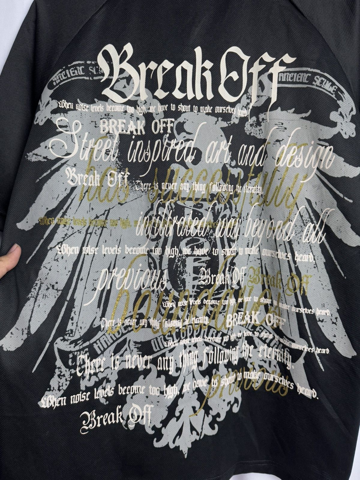 Hysteric Glamour × If Six Was Nine × Japanese Brand Break Off Tribal Poem Japanese Tees Zipper Size US L / EU 52-54 / 3 - 4 Thumbnail