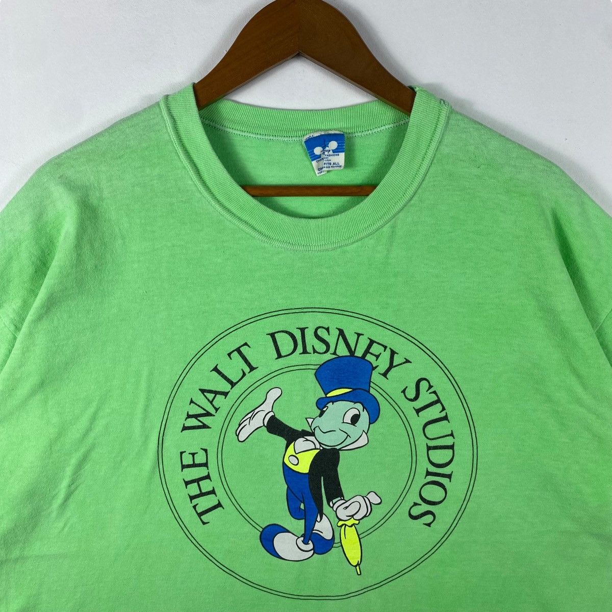Disney × Vintage Vintage 80's The WALT DISNEY STUDIOS Jiminy Cricket Graphic Size US XL / EU 56 / 4 - 2 Thumbnail