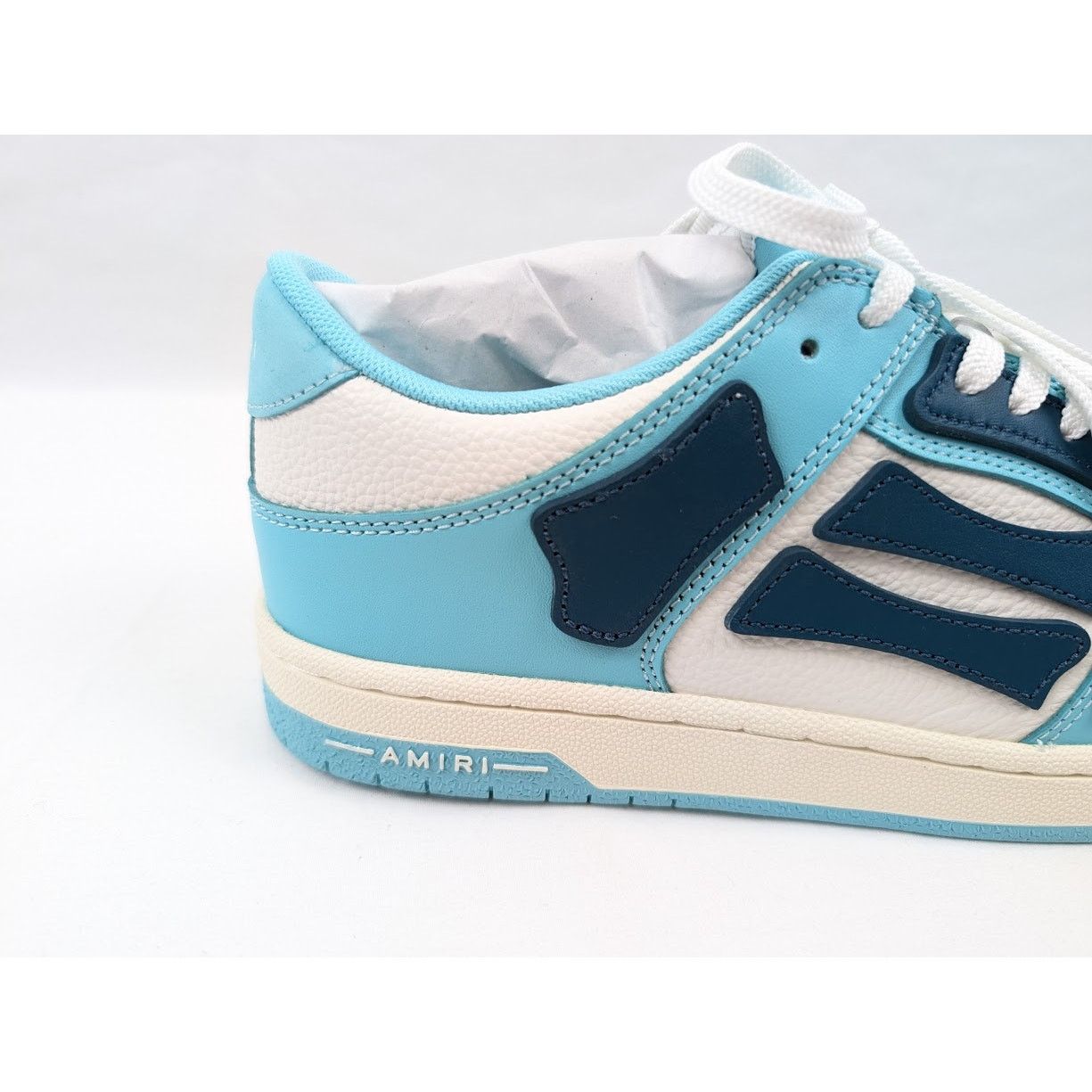 Amiri o1rshd1 Skel Low-Top Sneakers in Slate Blue Size US 10 / EU 43 - 4 Thumbnail
