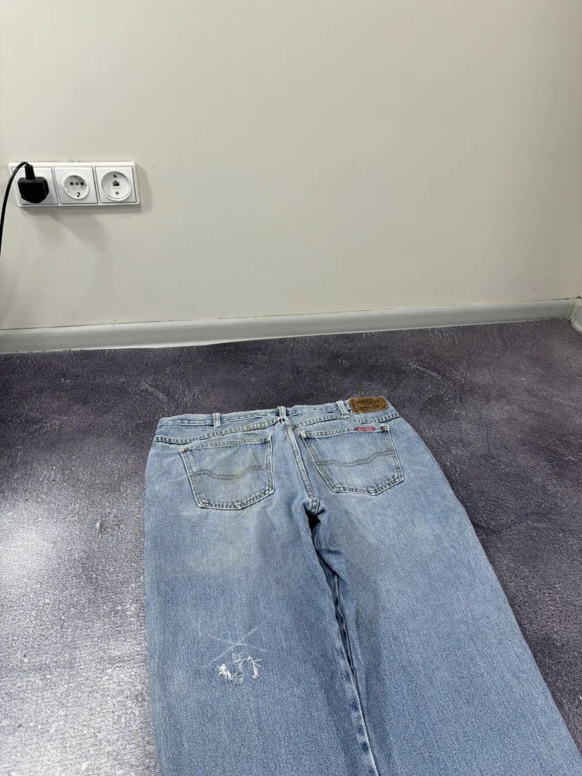 Dickies × Vintage Vintage Dickies Y2K Light Blue Workwear Denim Baggy Jeans Size US 38 / EU 54 - 4 Thumbnail