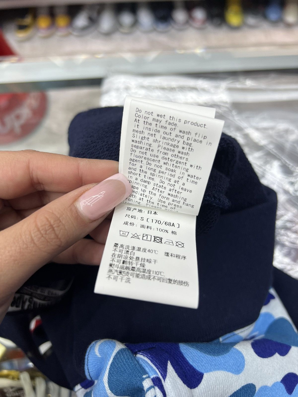 Bape Bape ABC Blue Camo Side Shark Shorts Size US 29 - 8 Thumbnail