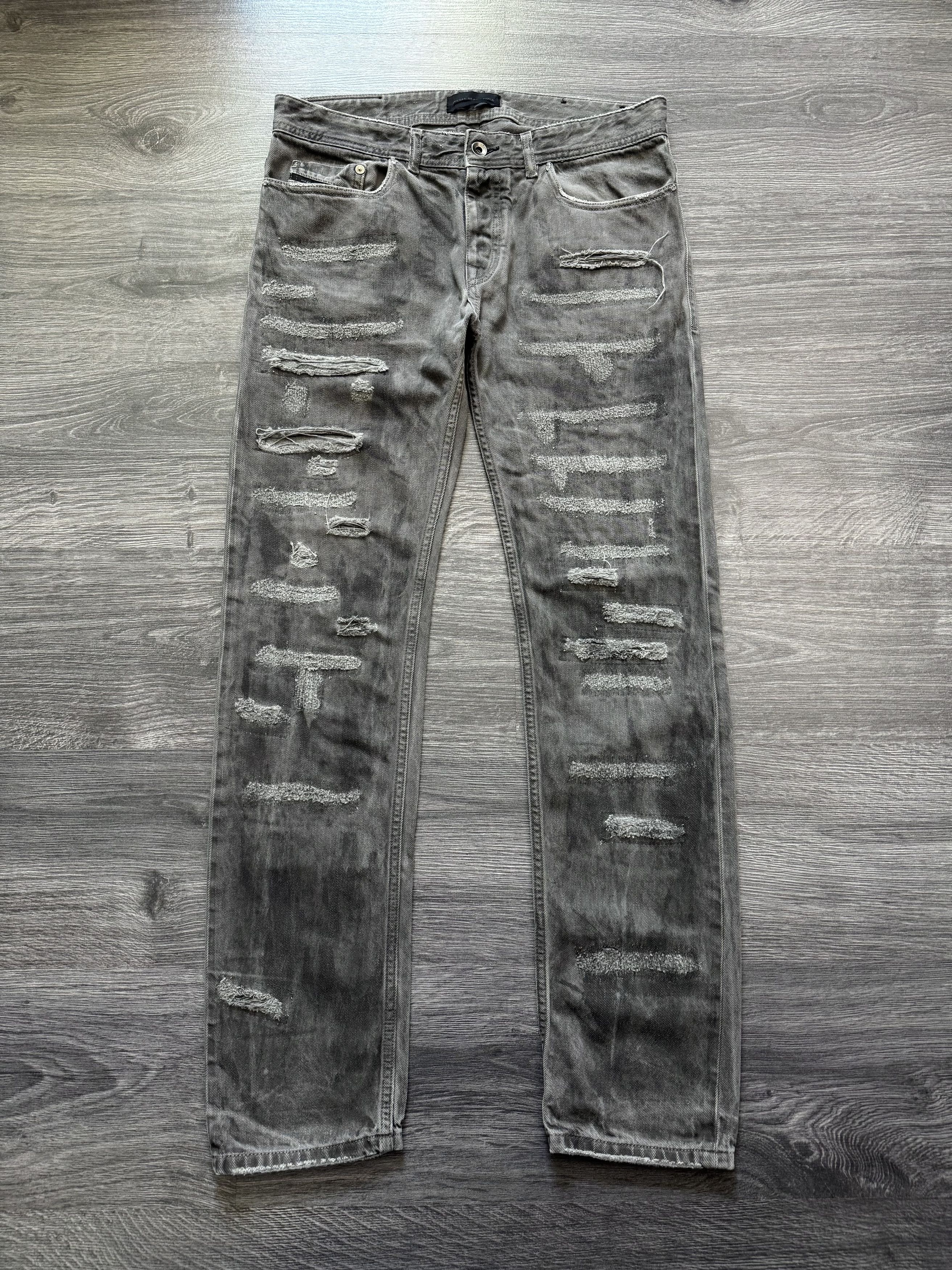 Diesel Diesel Black Gold Rust Painted Distressed Denim Jeans Size US 30 / EU 46 - 1 Thumbnail