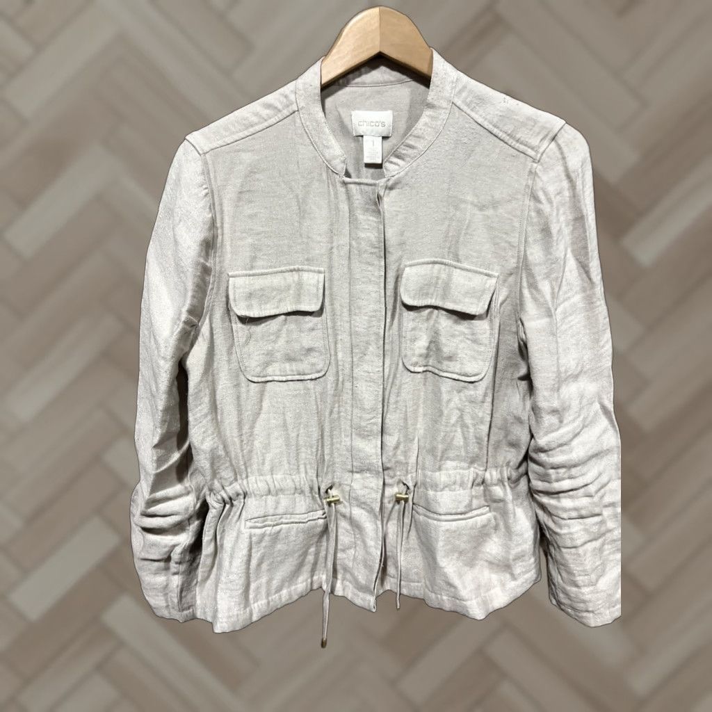 Vintage Chico's Beige Women's Regular Fit Viscose Blend Blazer User: Chico's Beige Women's Regular Fit Viscose Blend Blazer Size XS / US 0-2 / IT 36-38 - 1 Thumbnail