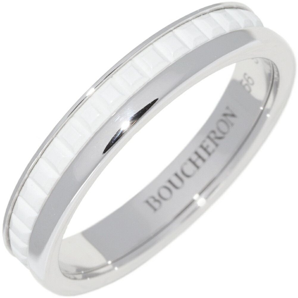 Other Boucheron Boucheron Quatre Double White Au750 White Gold White Ceramic Ring Size 56 Precious Metal Ring JAL00300 DUTY FREE for USA Size ONE SIZE - 1 Thumbnail