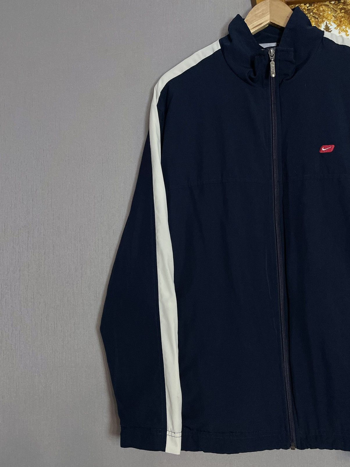 Nike × Vintage Vintage 90s Nike Blue Track Jacket Court Challenger Size US L / EU 52-54 / 3 - 4 Thumbnail
