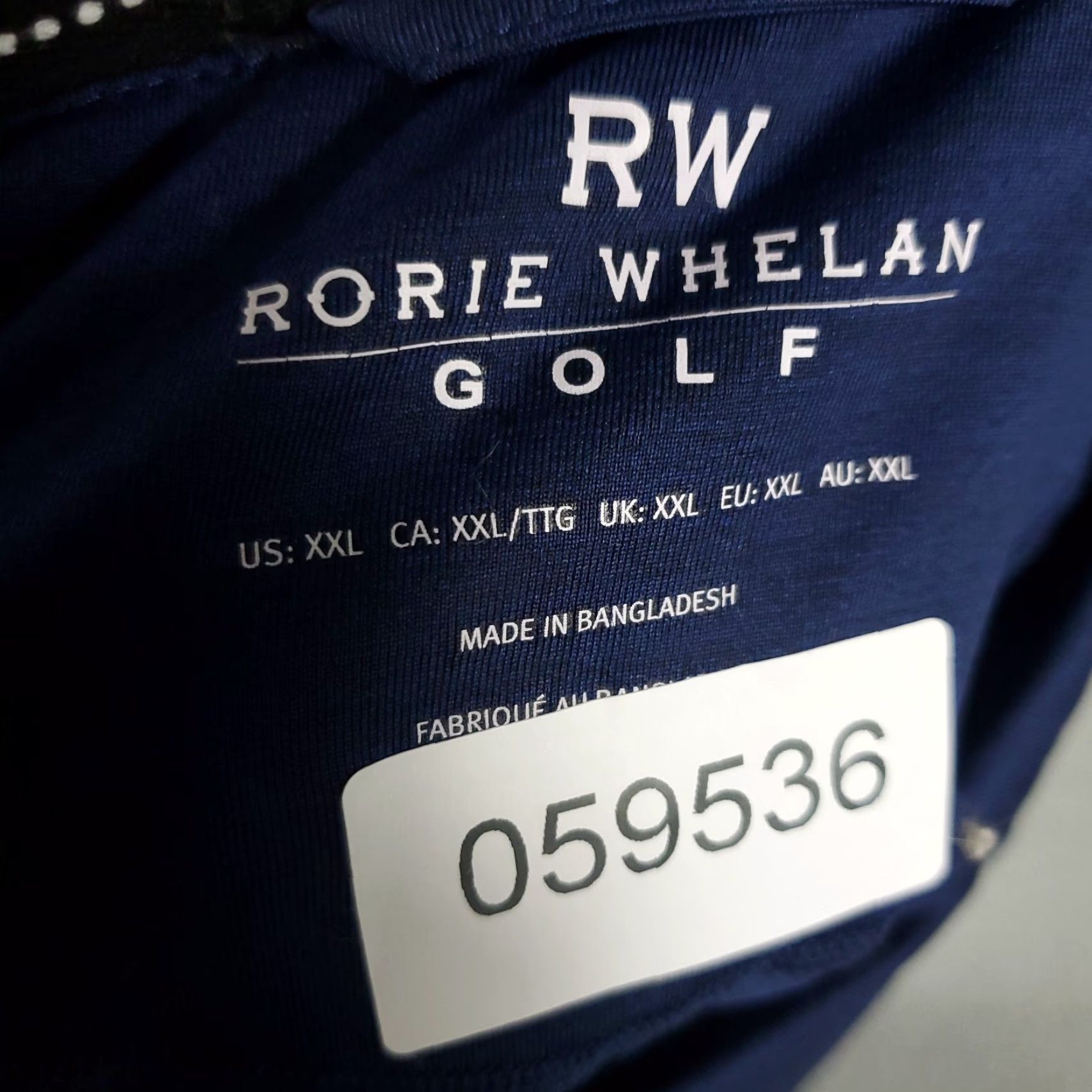 Vintage Rorie Whelan Polo Shirt Mens 2XL Blue Short Sleeve Golf Casual Size US XXL / EU 58 / 5 - 8 Thumbnail