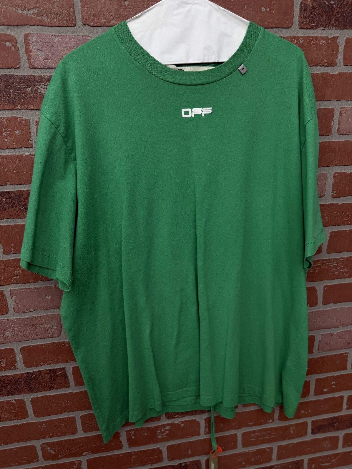 Off-White Off White Tee Shirt Size XL Green Clean Condition 🧼 Size US XL / EU 56 / 4 - 2 Thumbnail