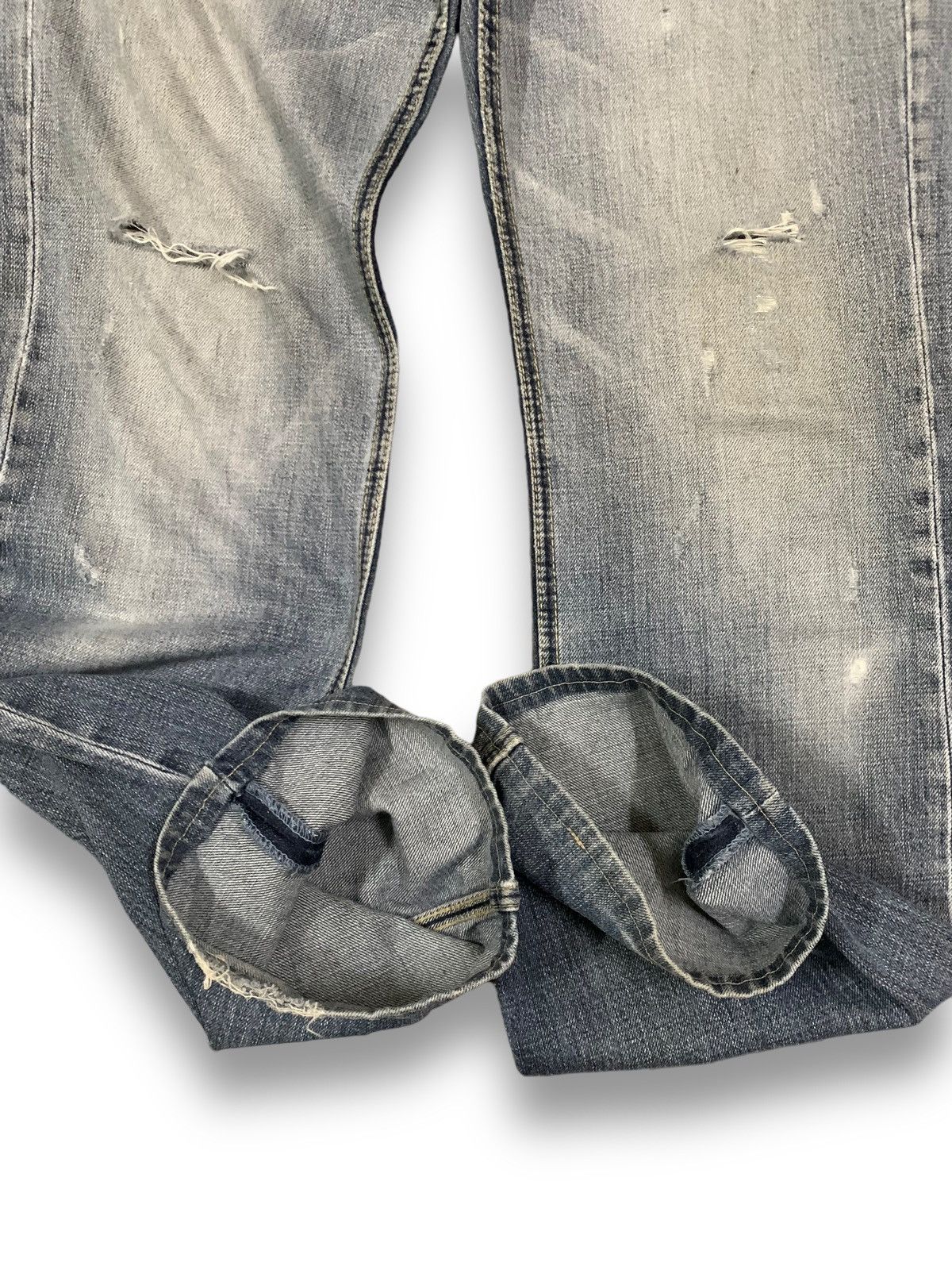 Japanese Brand Vintage Japanese Brand Aldelio Bootcut Distressed Jeans Size US 31 - 11 Thumbnail