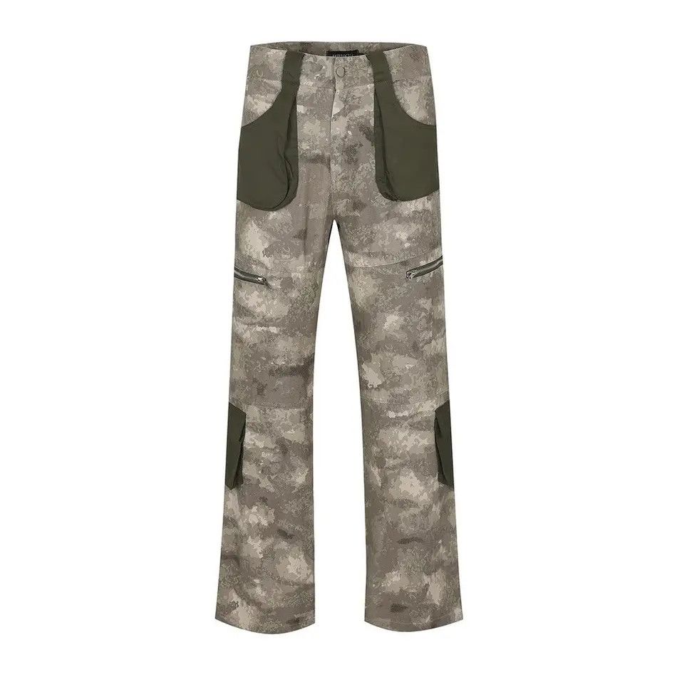 Japanese Brand Vintage patchwork camouflage multi-pocket cargo trousers Size US 32 / EU 48 - 4 Thumbnail