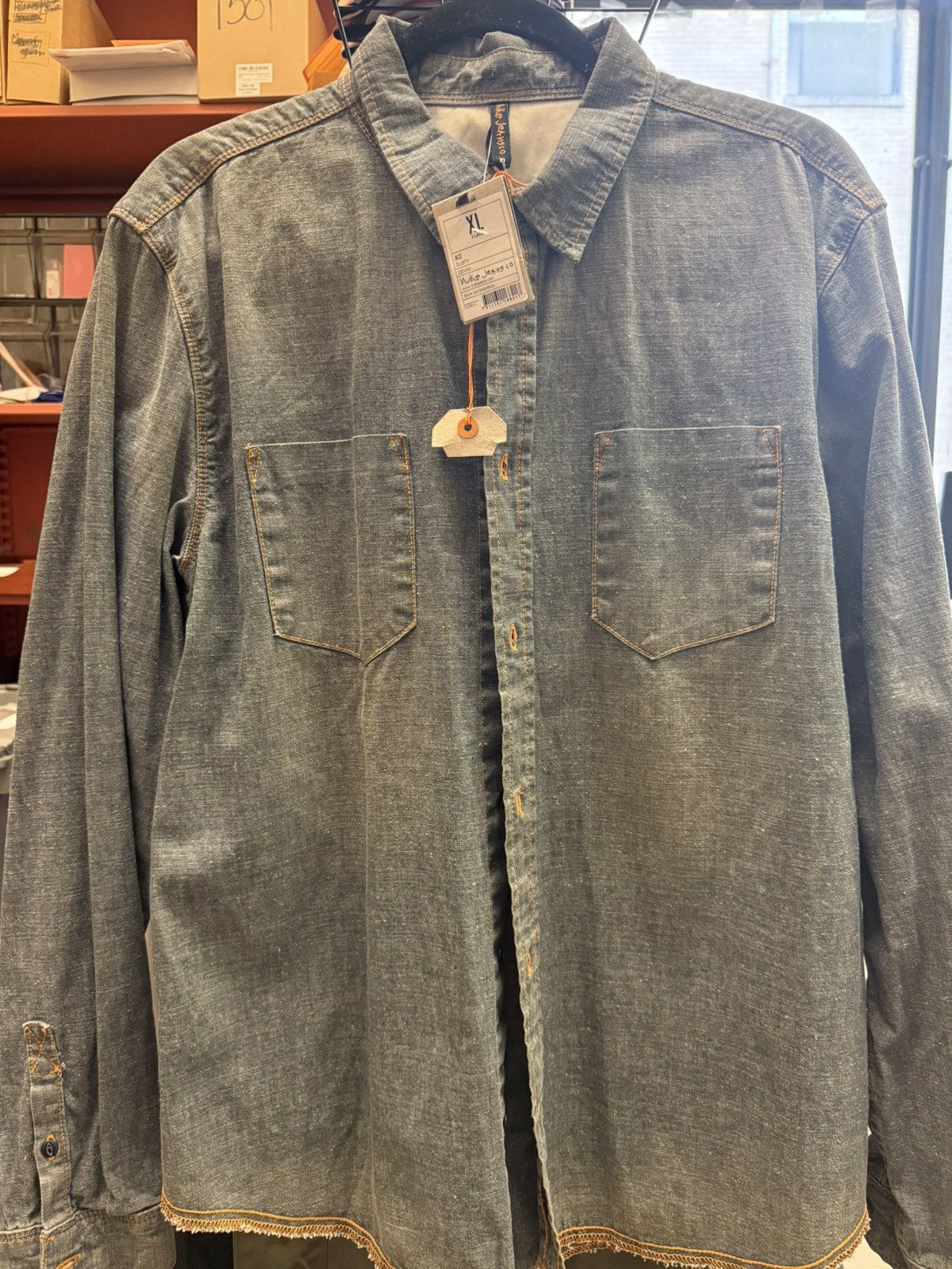 Nudie Jeans Nudie Jeans Co. Denim Shirt XL Size US XL / EU 56 / 4 - 1 Thumbnail