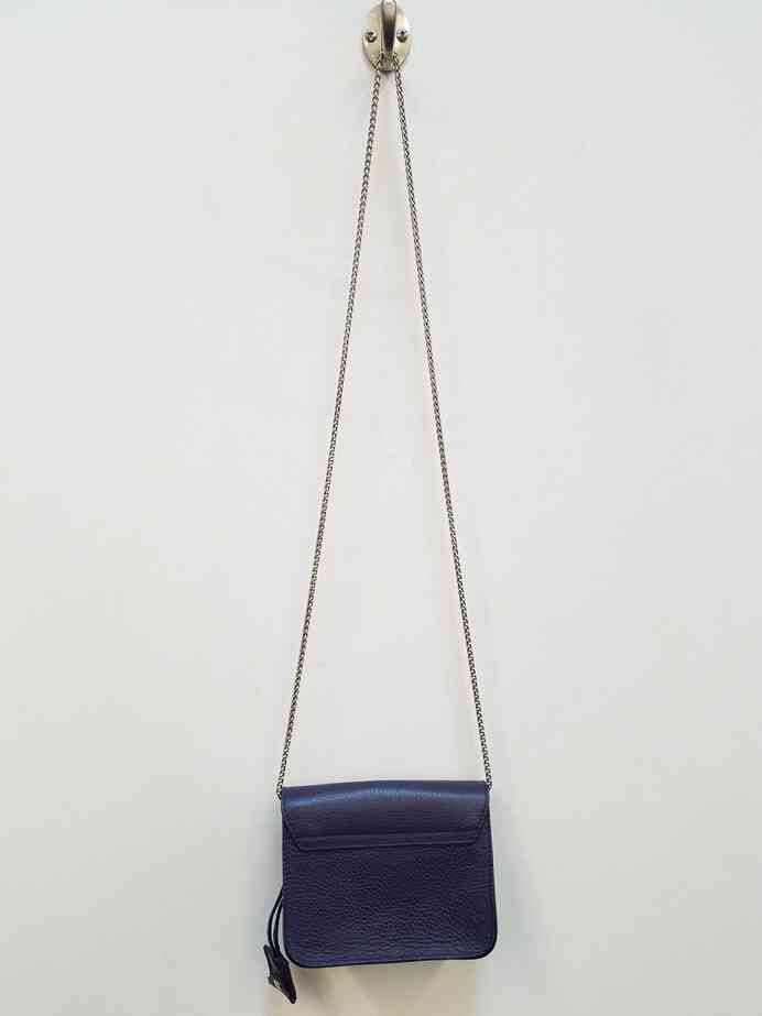 Furla FURLA Julia Mini Bag Chain Strap w/ Lock & Key Indigo Size ONE SIZE - 2 Thumbnail