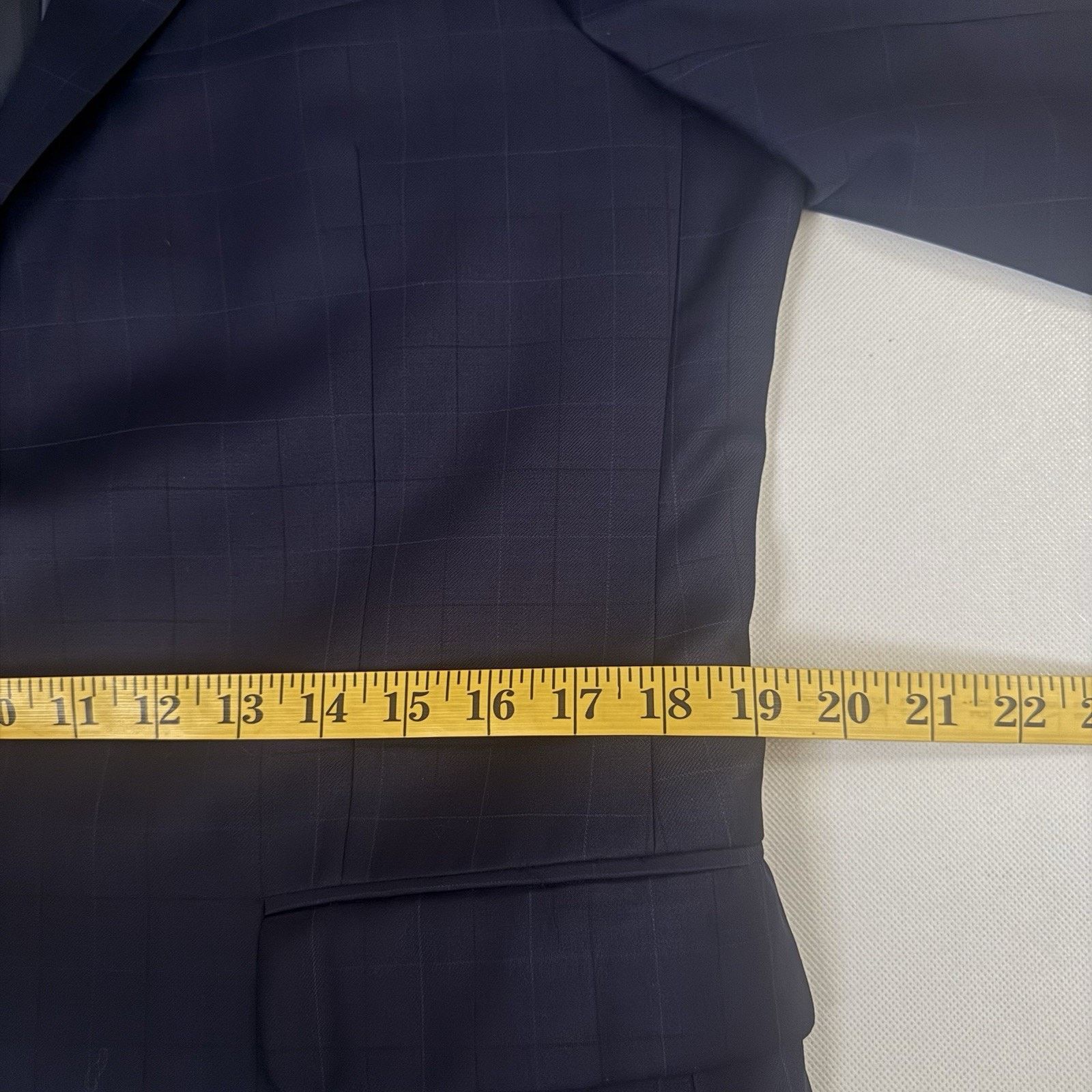 Hart Schaffner Marx Hart Schaffner Marx Suit Wool Blend Window Pane Union USA Size 38R - 10 Thumbnail