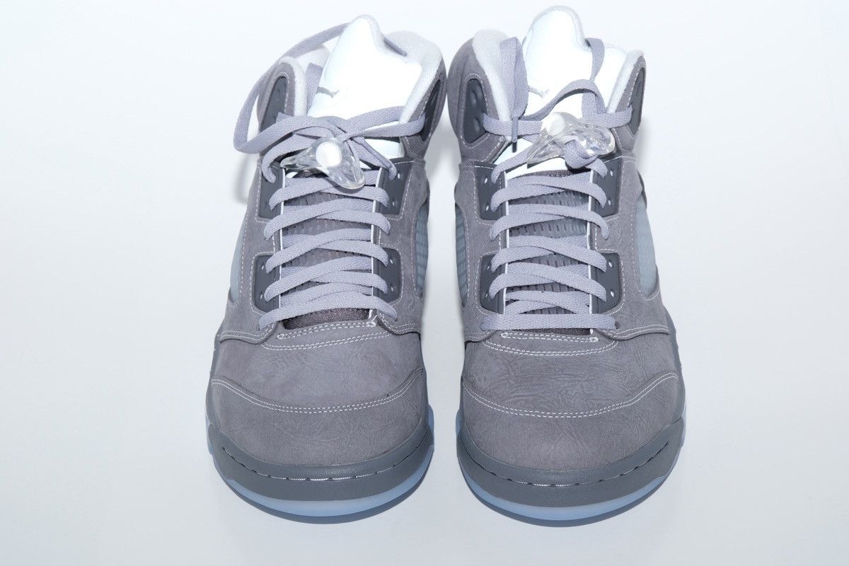Jordan Brand Brand New Jordan 5 Wolf Grey size 12 US In Hand Ships Today Size US 12 / EU 45 - 2 Thumbnail