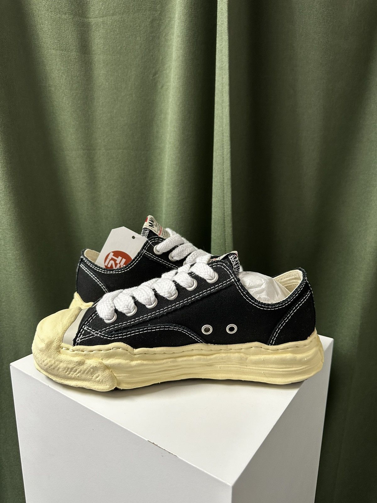Maison MIHARA YASUHIRO MAISON MIHARA YASUHIRO "HANK VINTAGE SOLE CANVAS LOW" BLACK Size US 6.5 / EU 39-40 - 7 Thumbnail