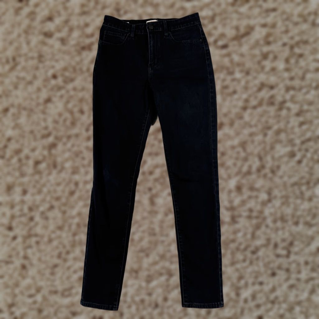 Levi's Levi's Jeans Women 28 Black Denim 700 Series Skinny High Rise 27x29 Cotton 5-Pocket Distressed Stretch Vintage: No Size 28" / US 6 / IT 42 - 1 Thumbnail