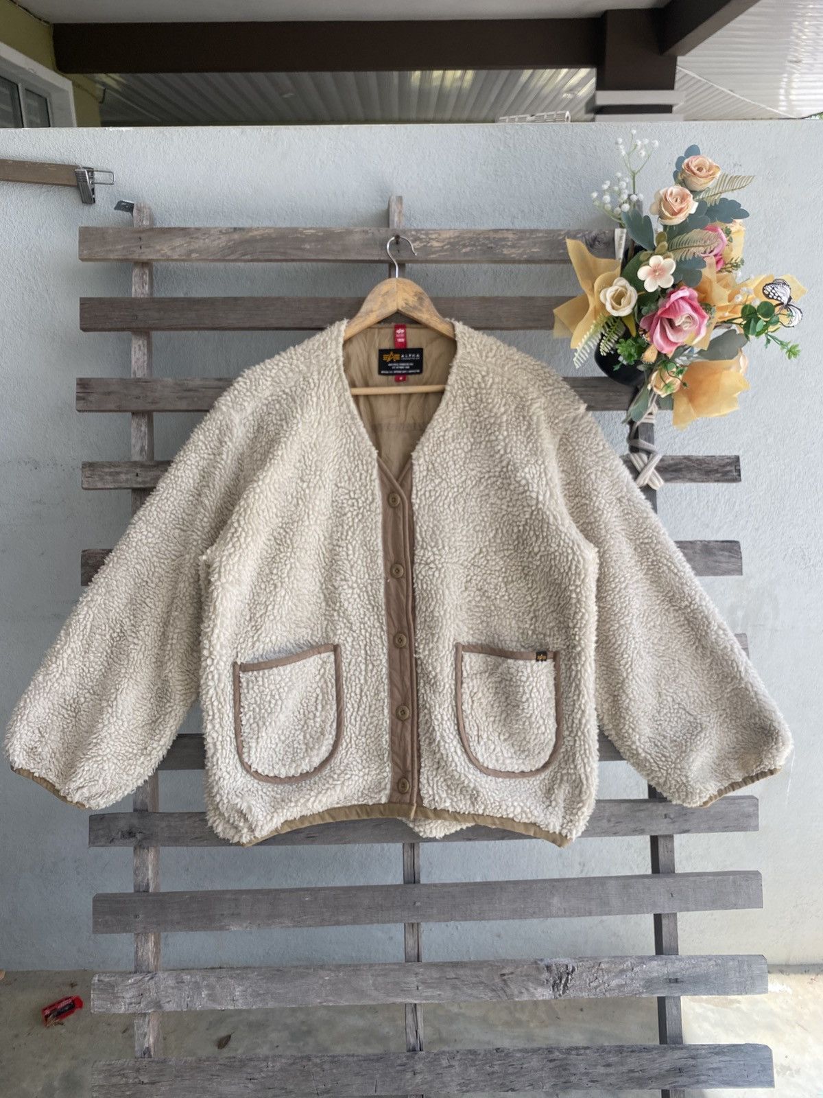 Avirex 🔥 Oversizes 🔥 Vintage 2000s Avirex Sherpa Jacket - 24”x26.5” Size US M / EU 48-50 / 2 - 2 Thumbnail