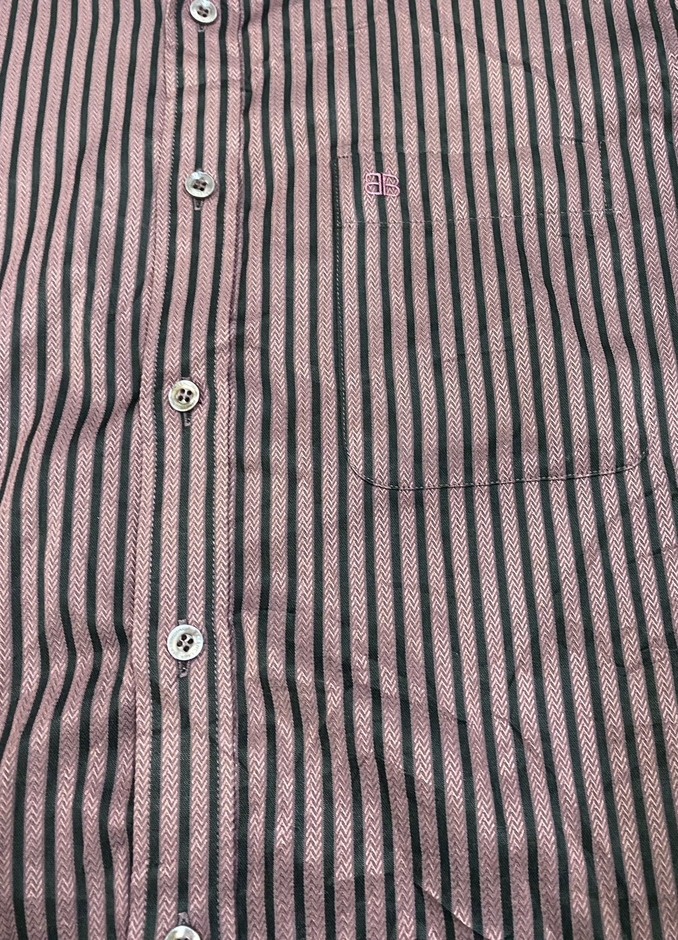 Balenciaga Balenciaga Striped BB Button Up Size US S / EU 44-46 / 1 - 3 Thumbnail