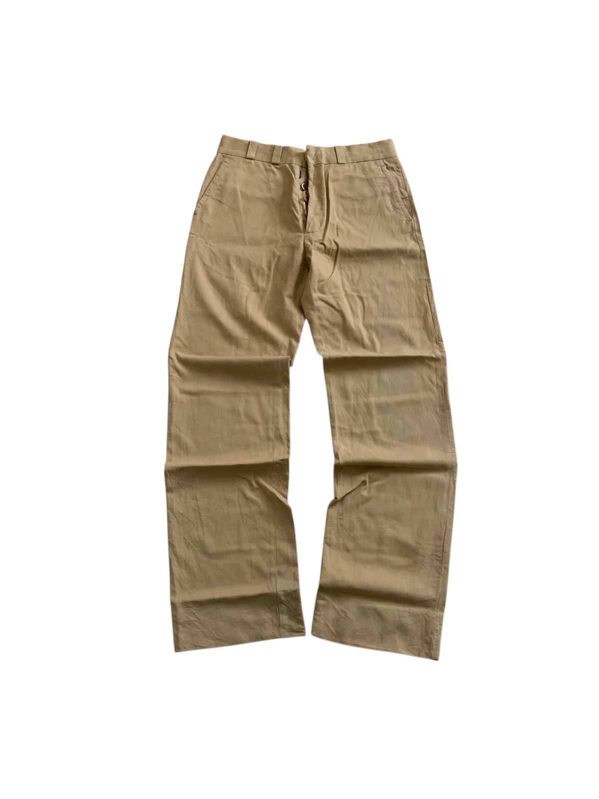 Maison Margiela Last📦Maison Margiela Twill Cotton Wide Leg Trousers Size US 29 - 1 Thumbnail