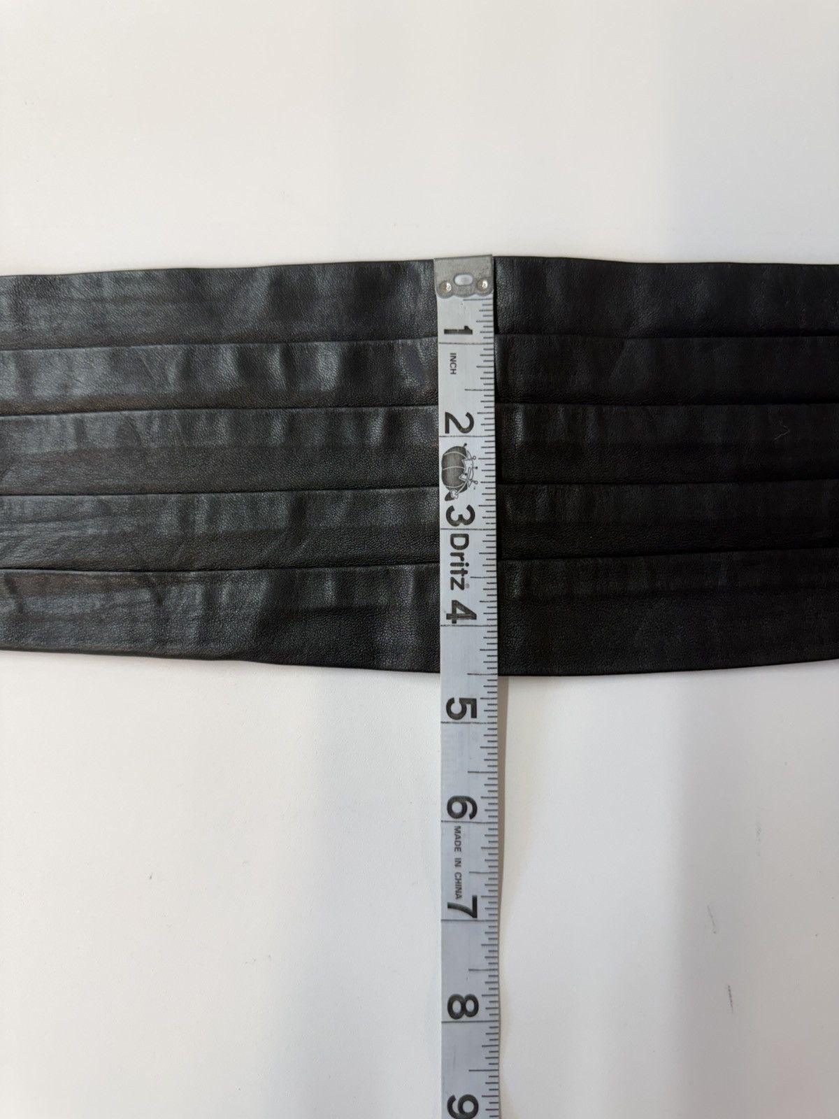 Saint Laurent Paris Saint Laurent Paris — Black Leather Wide Cummerbund Belt Size ONE SIZE - 19 Thumbnail