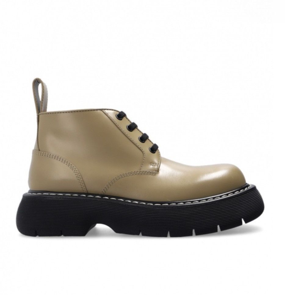 Bottega Veneta Bottega Veneta beige ‘The Bounce’ platform Ankle Boots Size US 8.5 / IT 38.5 - 2 Thumbnail