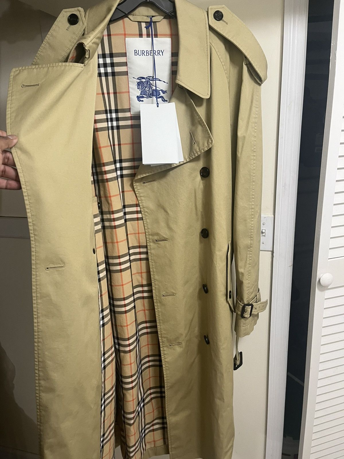 Burberry Prorsum Burberry Men’s Mid-Length Gabardine Trench Coat Sz 48 Size US M / EU 48-50 / 2 - 10 Thumbnail