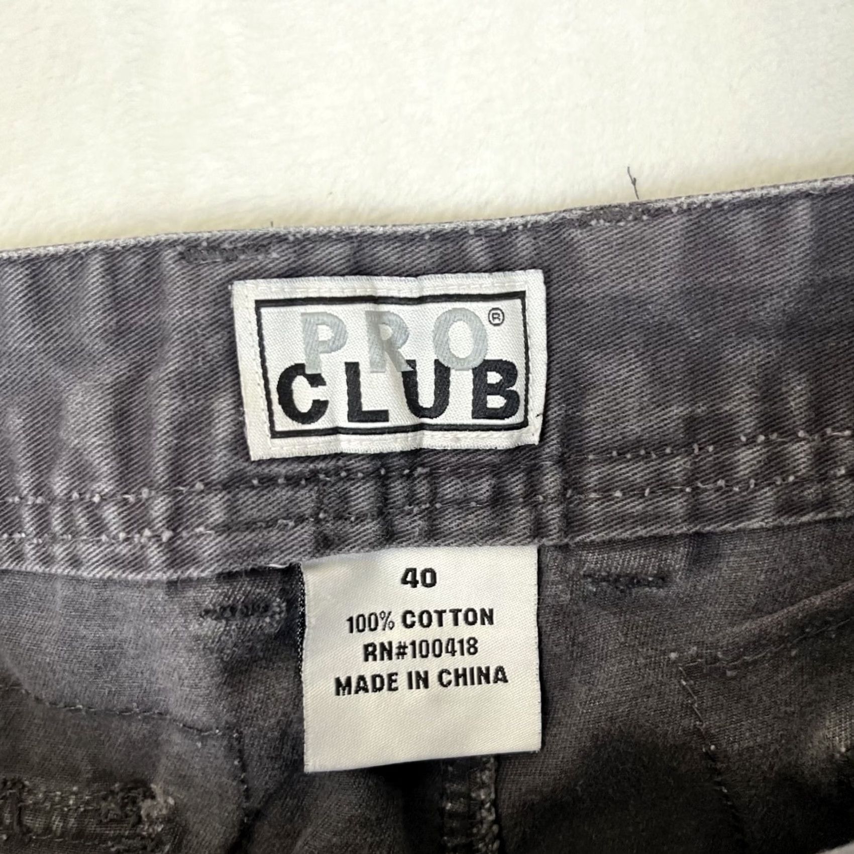 Vintage Pro Club Cargo Shorts Mens Size 40 Gray 12 Inseam Baggy Size US 40 / EU 56 - 3 Thumbnail