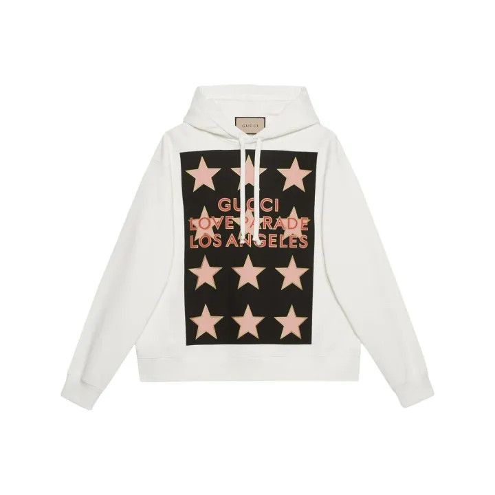 Gucci Gucci SS22 Logo Star Print Hoodie Size US L / EU 52-54 / 3 - 1 Thumbnail