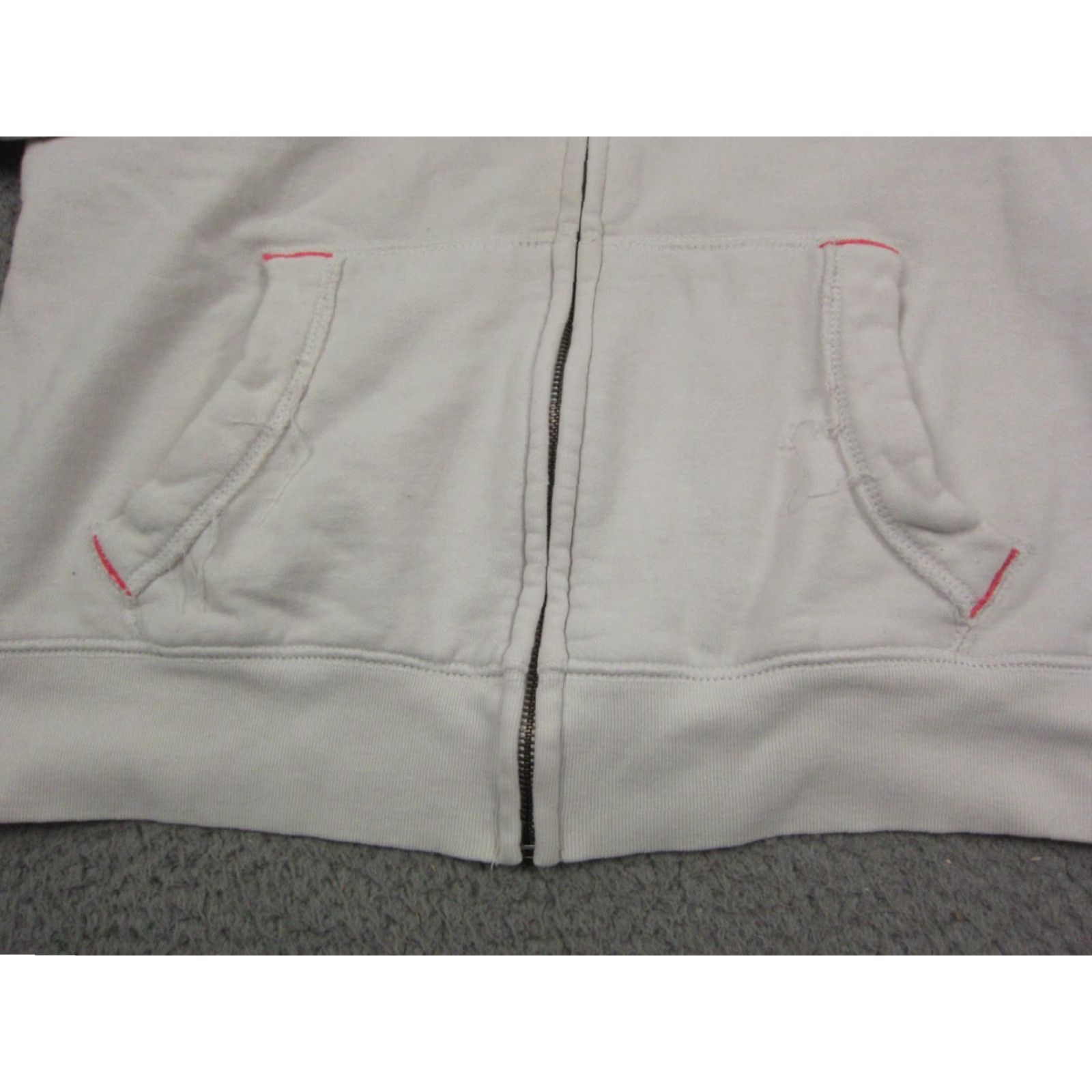 Vintage Aéropostale Hoodie Womens XL White Full Zip Palm Trees Sweatshirt Size XL / US 12-14 / IT 48-50 - 6 Thumbnail