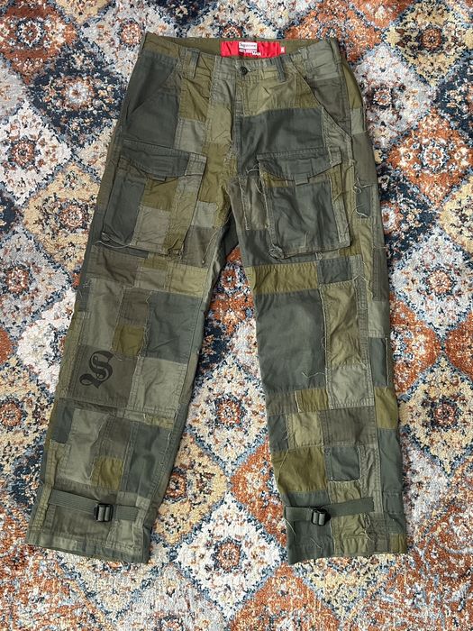 Supreme FW21 Junya Watanabe x Supreme Patchwork Cargo Pants | Grailed