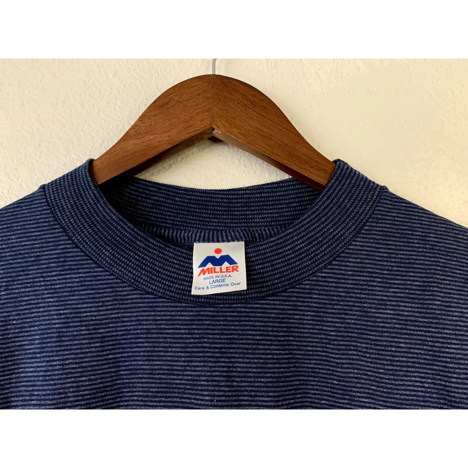 Vintage Vintage Montana Striped Shirt Large L MT Blue Tee VTG 90s Size US L / EU 52-54 / 3 - 5 Thumbnail