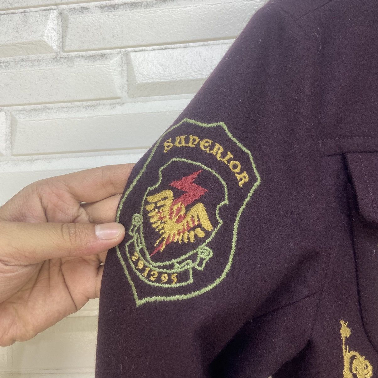 Japanese Brand Vtg 291295 Homme Private Troop Military Style Wool Jacket Size US S / EU 44-46 / 1 - 10 Thumbnail