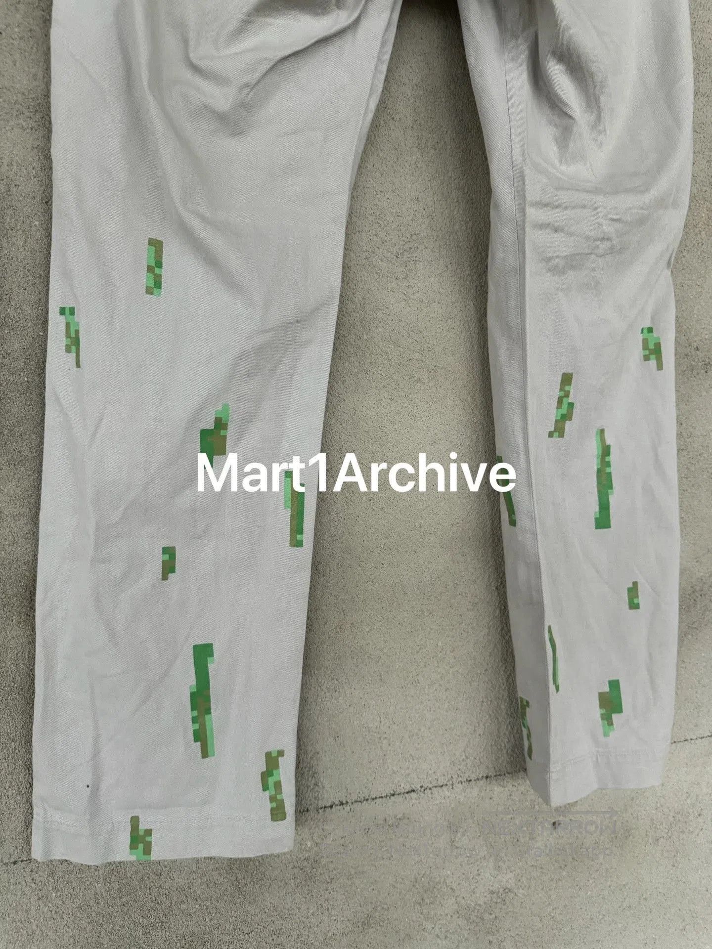 Comme des Garcons Comme Des Garçons Homme Plus 00AD Pixel Print Straight Pant Size US 30 / EU 46 - 5 Thumbnail