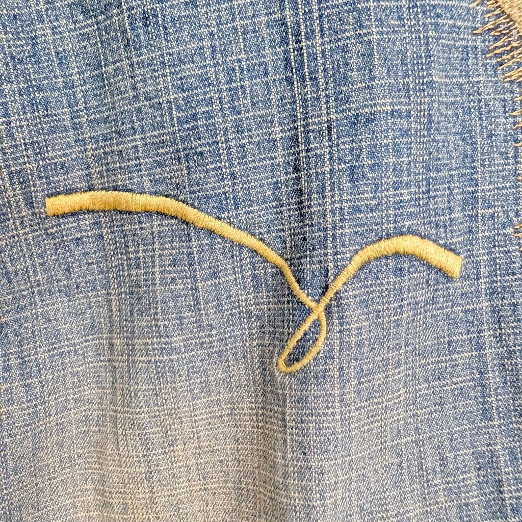 Other Vintage Indigo-Red Front Tie Side Zip Stitched Jeans 28 Size 28" / US 6 / IT 42 - 9 Thumbnail