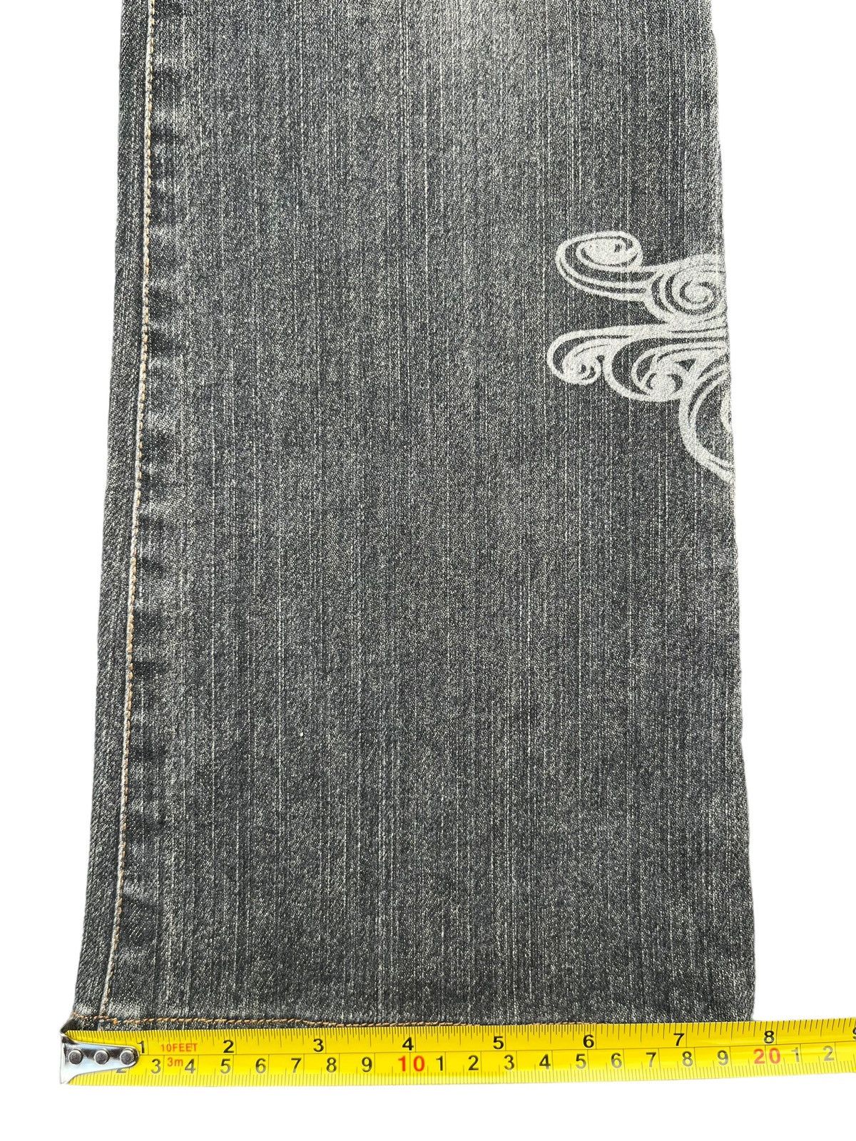 Tornado Mart Vintage Japanese Brand Tribal Printed Mud Washed Flare Jeans Size US 29 - 15 Thumbnail