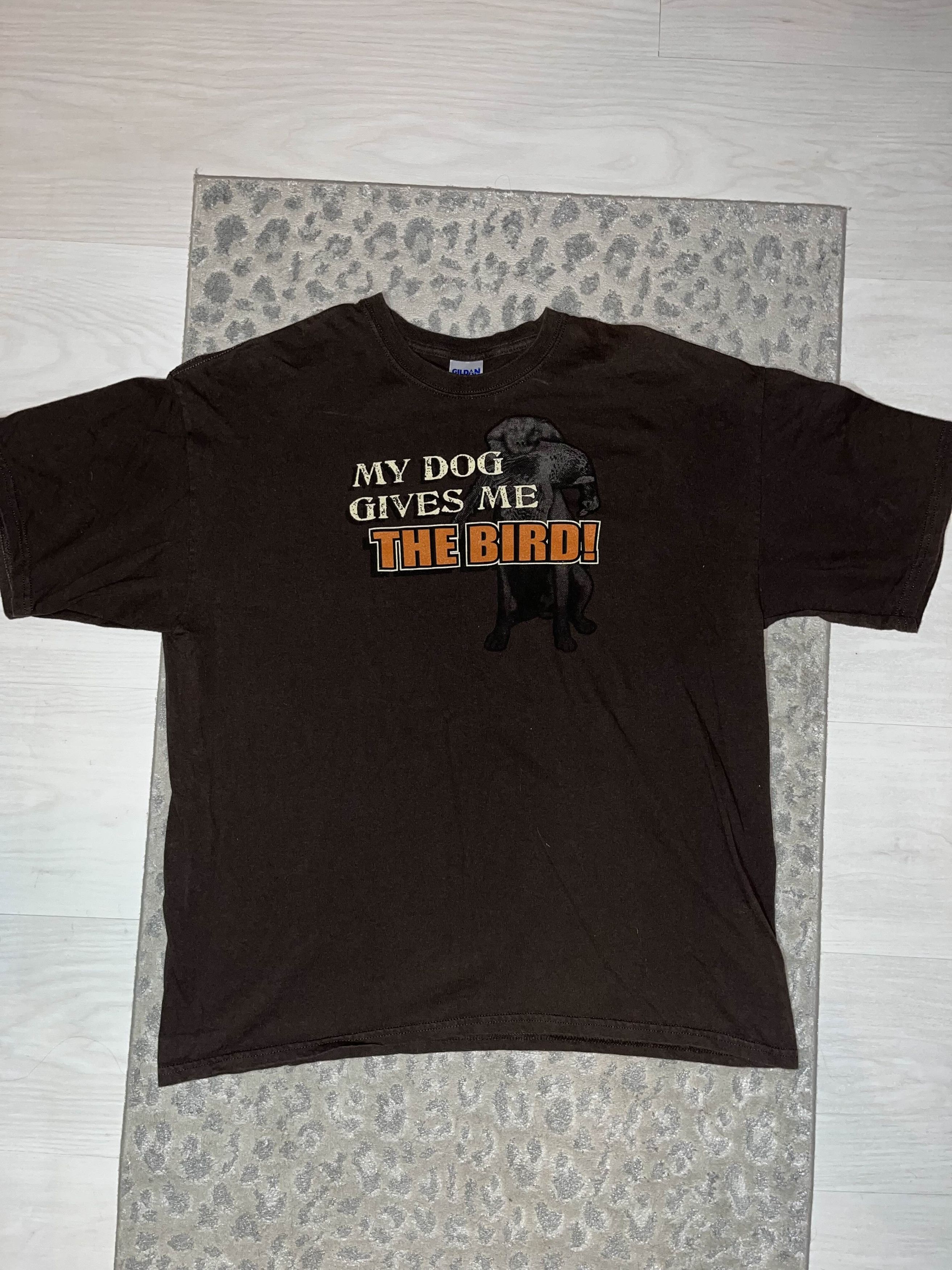 Vintage Vintage Y2K My Dog Gives Me The Bird Shirt Size US XL / EU 56 / 4 - 1 Thumbnail