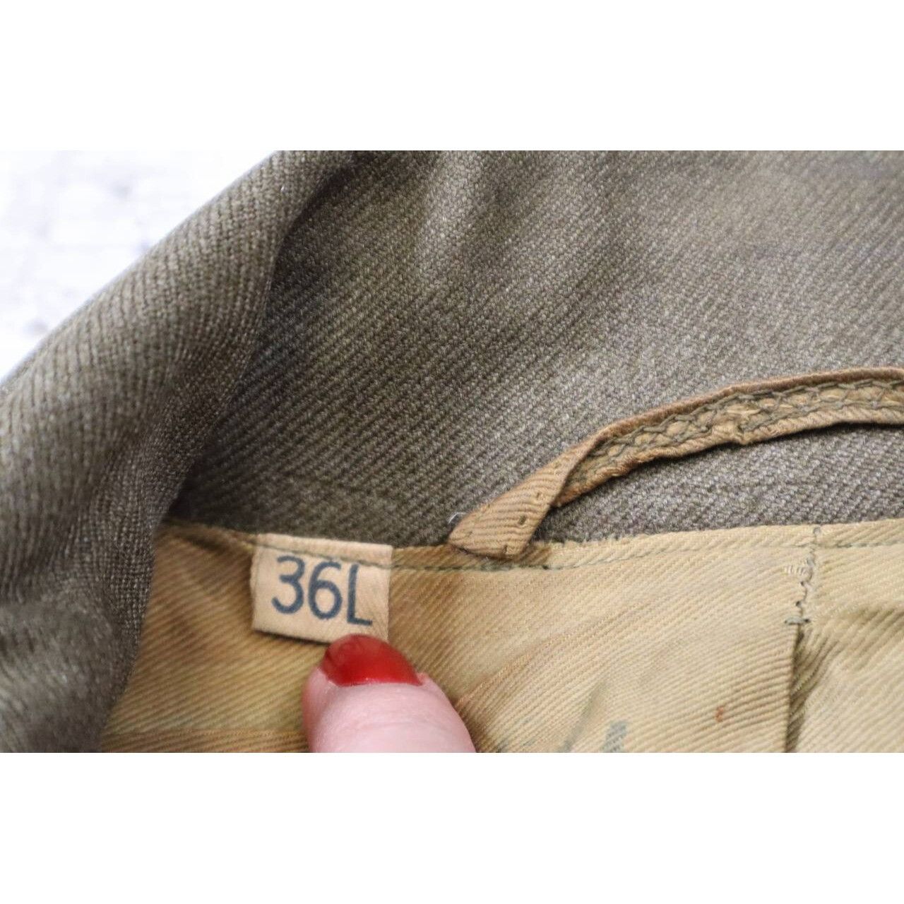 Vintage WWII USAAF 3rd Service Ike Jacket Cut-Down Sz 36L AAF Size US L / EU 52-54 / 3 - 3 Thumbnail
