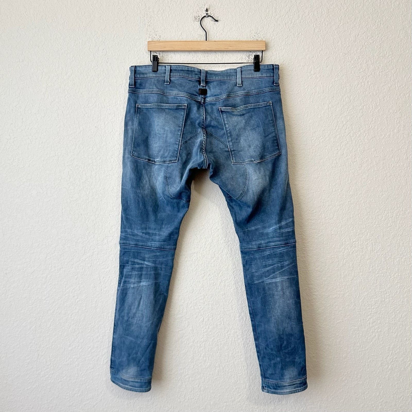 G-Star G-STAR RAW Skinny Jeans 5620 3D Zip Knee Moto Biker Grunge Size US 36 / EU 52 - 2 Thumbnail
